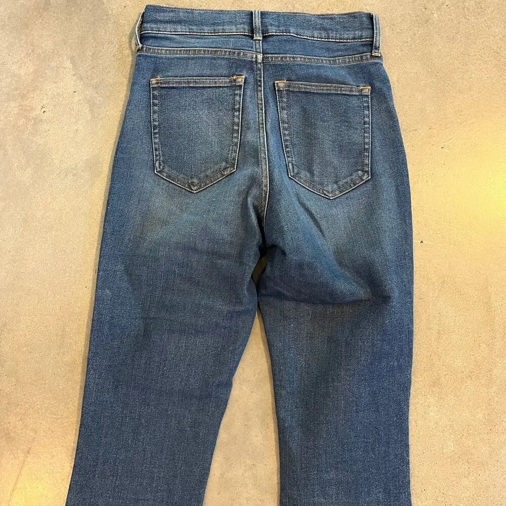 EVERLANE Stretch slim boot cut denim jeans womens size 25 pants western casual